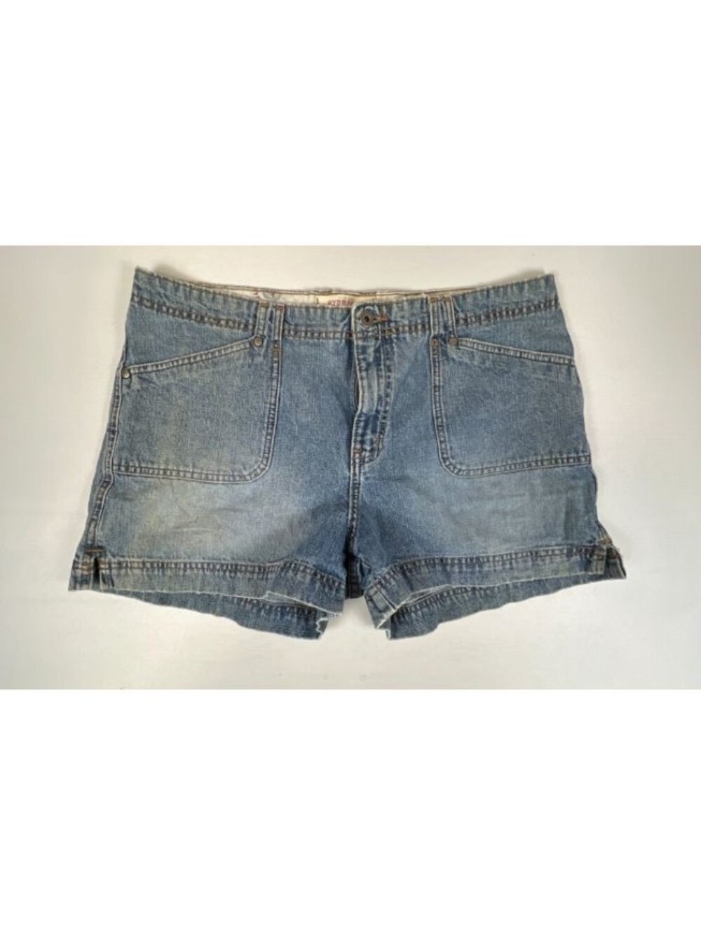 Hydraulic Y2K Vintage Denim Shorts Womens Size 15 16 Blue Cargo Pocket Jean